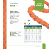NAVIRA PP Float 8 – Orange 8-Strand Floating Rope “Orange 8-strand floating polypropylene mooring rope shown in a detailed close-up.”