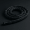 rOPIRA PES Pro Moor – Heavy-Duty Polyester Rope Coiled black PES Pro Moor double braid polyester mooring rope on a dark background with detailed braided texture.