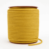 Yellow braided ROPIRA PES Longline Cord on a spool, thin polyester longline rope.